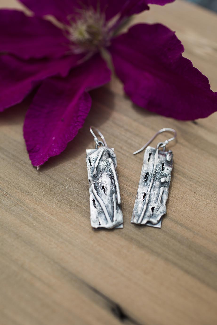 Abstract Nature Dangling Earrings