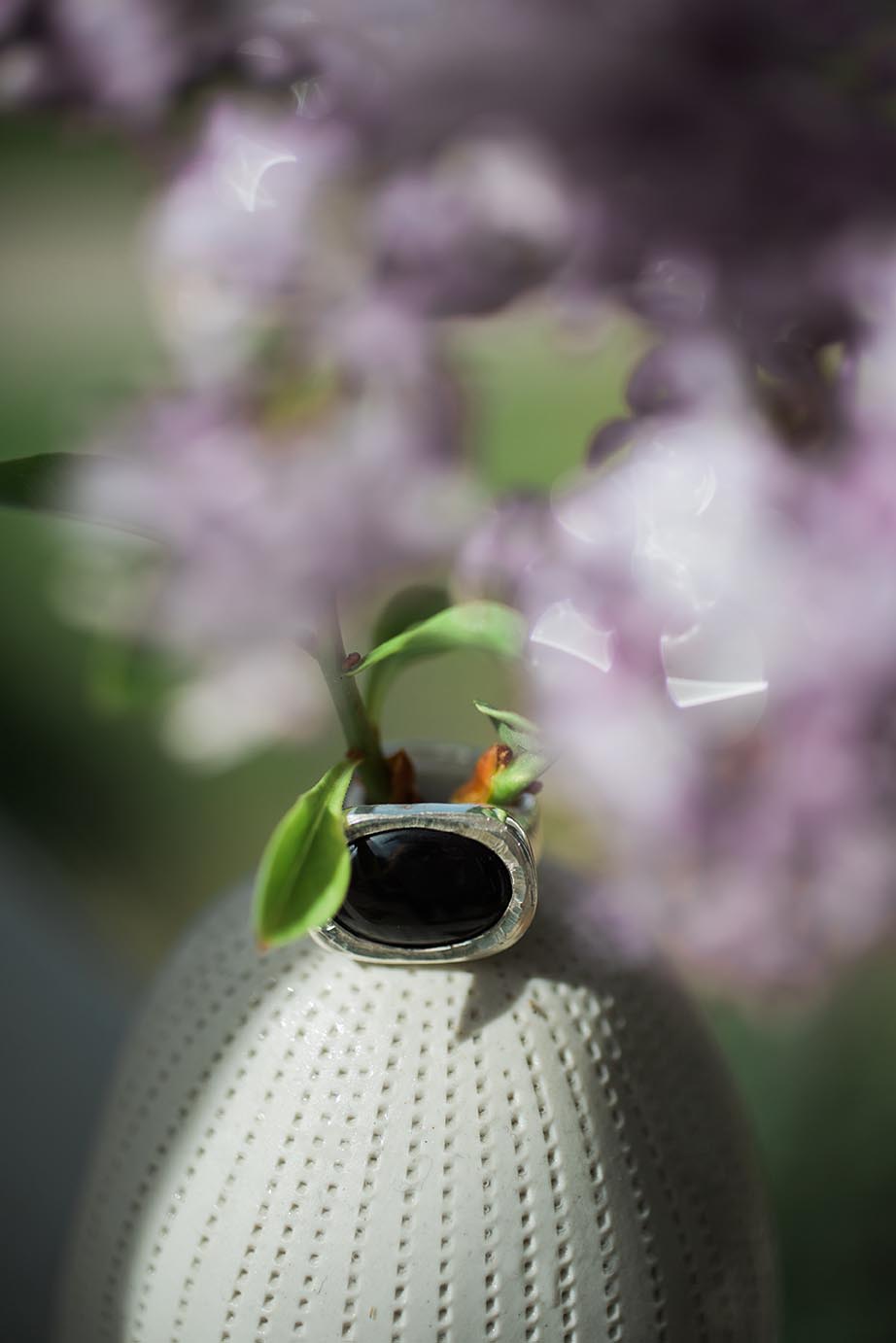 Silver Onyx Ring